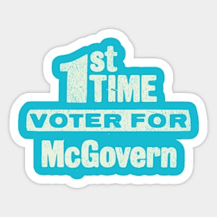 Vintage Political Campaign Button George McGovern 1972 Sticker